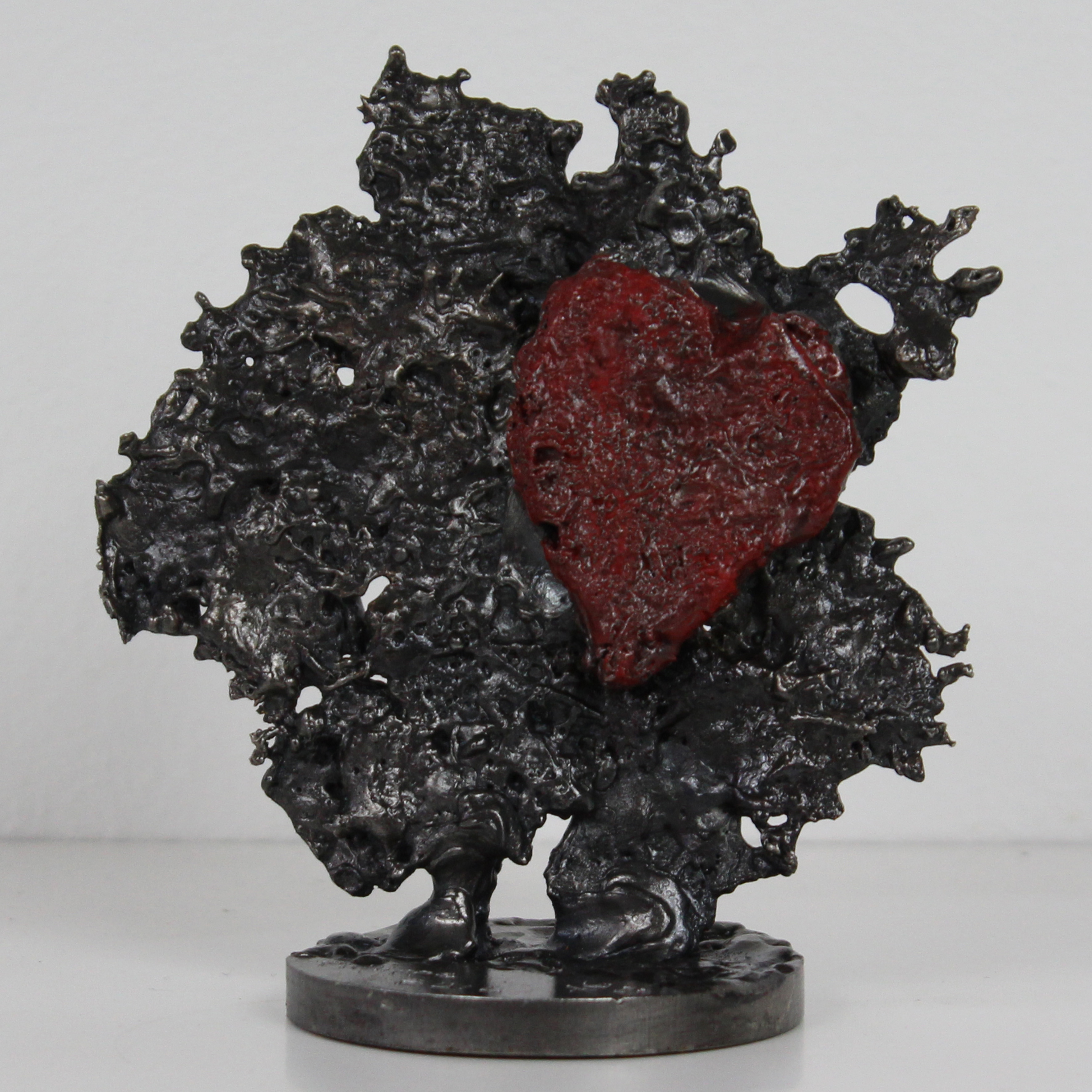 Sculpture Cœur En Verre Rouge Leonardo - Décoration Maison - Modèle 90871
